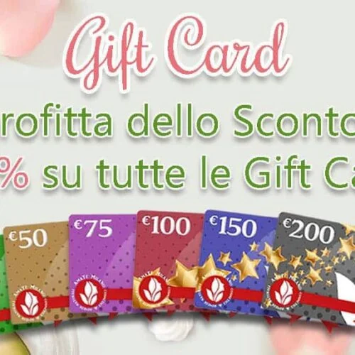 Gift Credit Card from 30€ to 200€ on promotion at -20% discount – at Organic Milano!