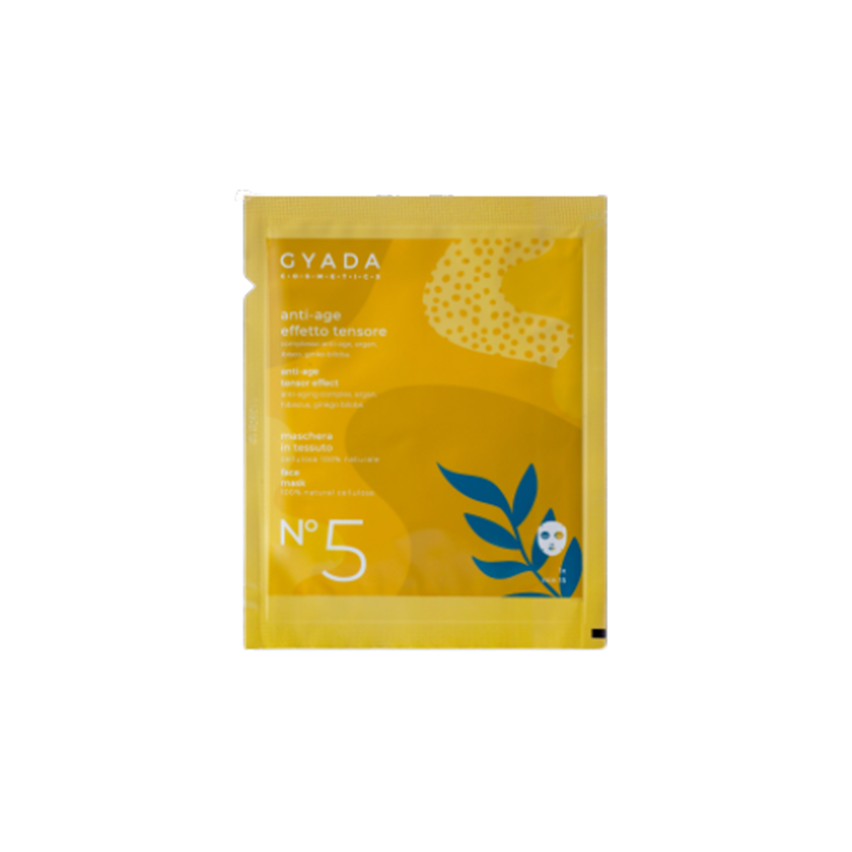Maschera in tessuto ANTI-AGE / EFFETTO TENSORE N. 5 Gyada Cosmetics