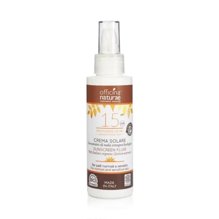 Crema Solare Naturale SPF 15 in Bioplastica - Officina Naturae
