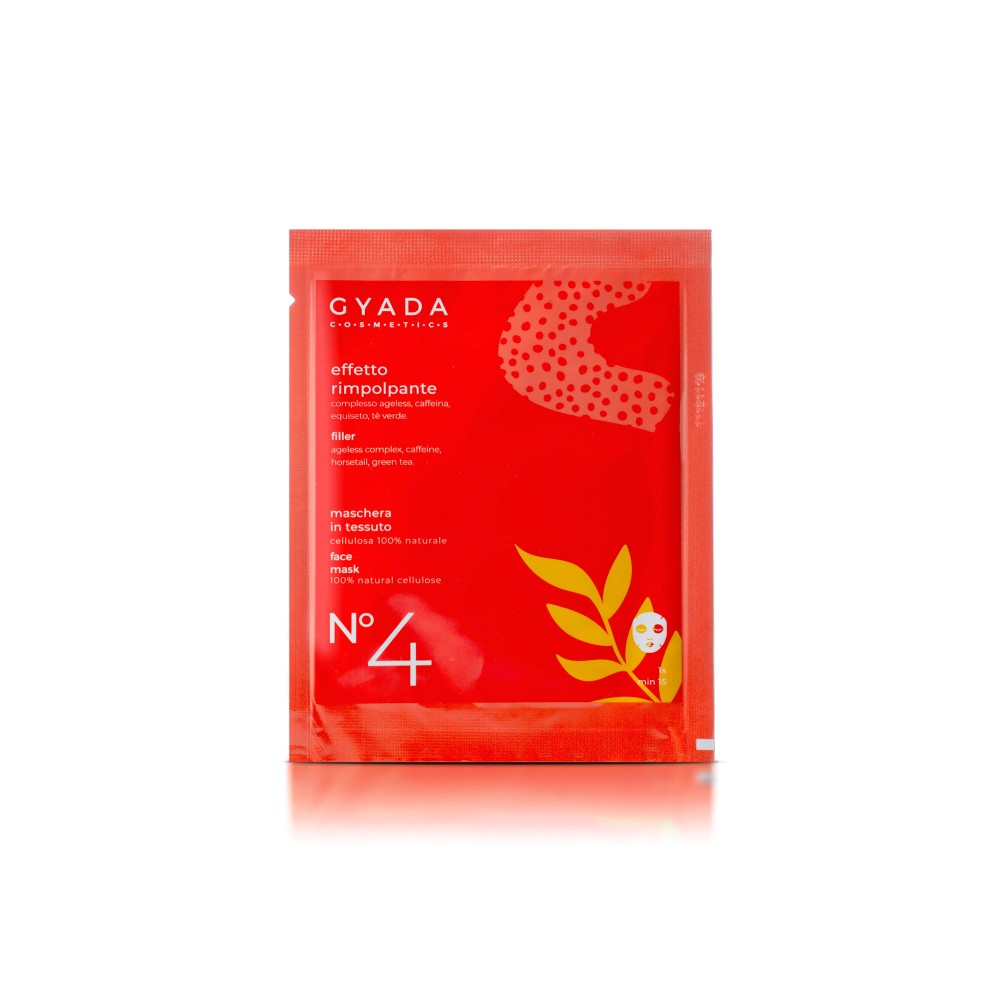 Maschera in tessuto EFFETTO RIMPOLPANTE N. 4 – Gyada Cosmetics