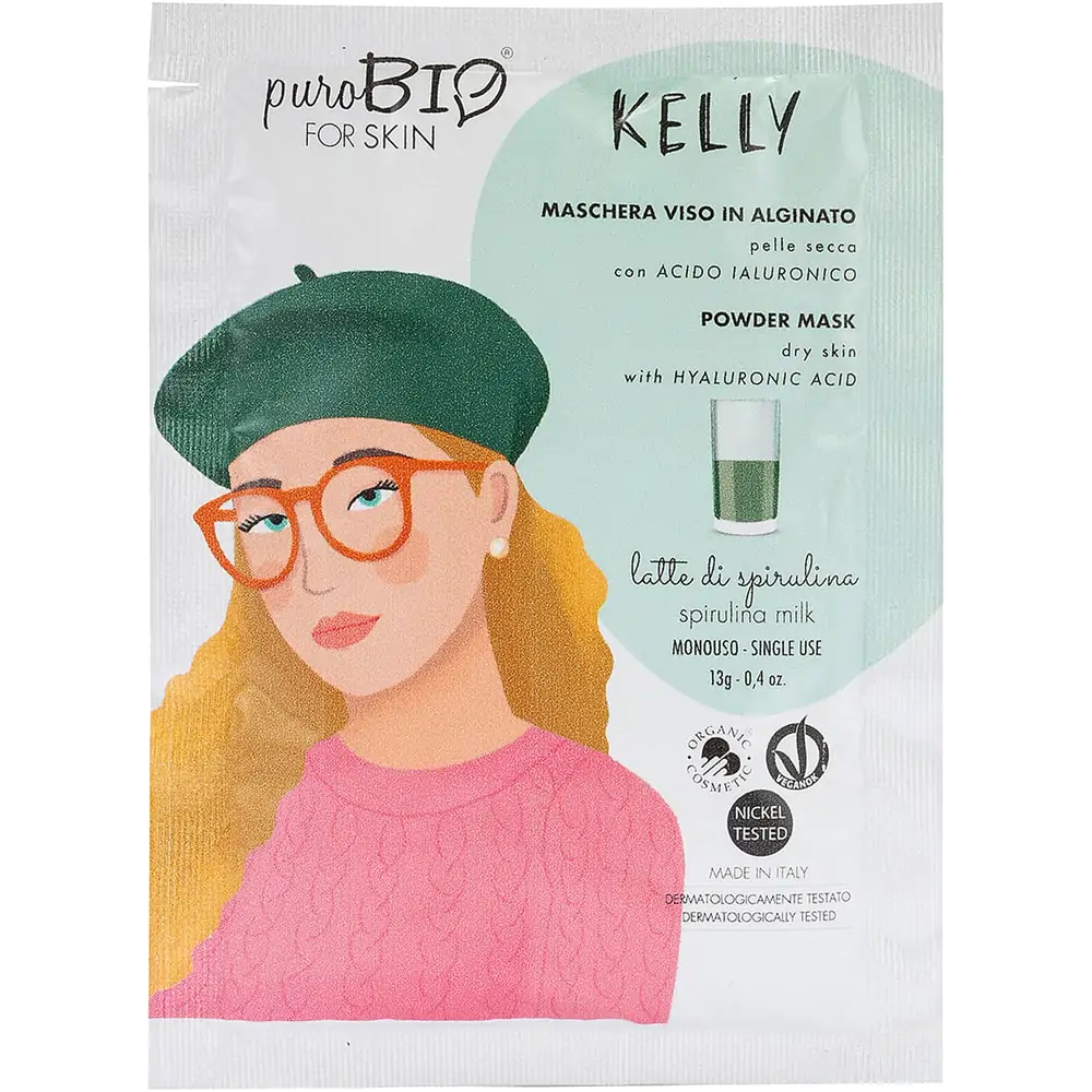 Kelly-latte-spirulina-maschera-viso-purobio-for-skin